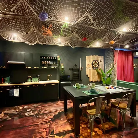 Pirate Mood - Jacuzzi - Sauna - Jeux D'Arcade - Billard - Nintendo - Tv Xxl Apartmán *